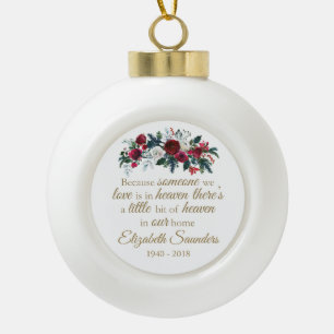 Gepersonaliseerde Gedenkgeschenken De hemel in o Keramische Bal Ornament