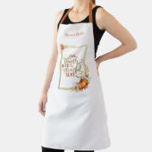 Gepersonaliseerde Geef Bedankt Pompoen Lijst Schor Schort (Insitu)