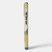 Gepersonaliseerde geel-blauwe moleculen iPhone cas Case-Mate iPhone Case (Achterkant / Links)