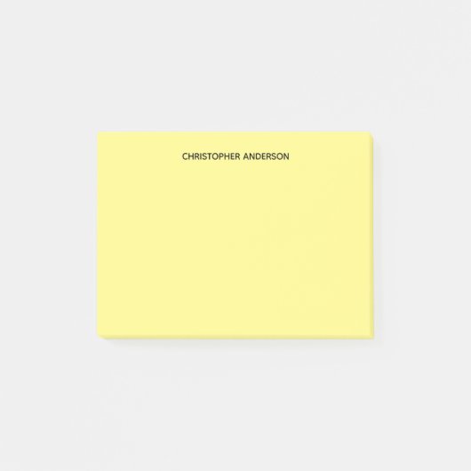 Gepersonaliseerde Geel Post-it® Notes (Voorkant)