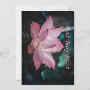 Gepersonaliseerde geest Gediend Lotus Flower Pillo Kaart