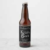 Gepersonaliseerde geHomebreide bier Etiket (Voorkant)
