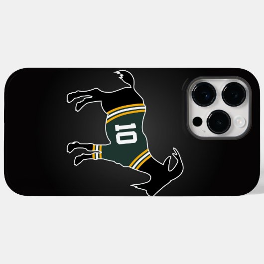 Gepersonaliseerde Geitenspeler Football Amerikaans Case-Mate iPhone Case (Achterkant (horizontaal))