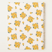 Gepersonaliseerde Gele Bloemen Dagboek 2025 Planner (Achterkant)