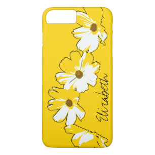 Gepersonaliseerde gele Daisy Chain iPhone 8 Plus / 7 Plus Hoesje