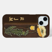 Gepersonaliseerde gele papaver Tegel Case-Mate iPhone Case (Achterkant (horizontaal))