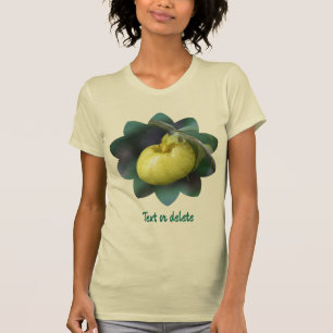 Gepersonaliseerde Gele Vrouwenschoen Orchidee Bloe T-shirt