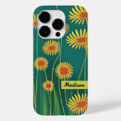 Gepersonaliseerde gele wilde bloemen Case-Mate iPhone case (Achterkant)