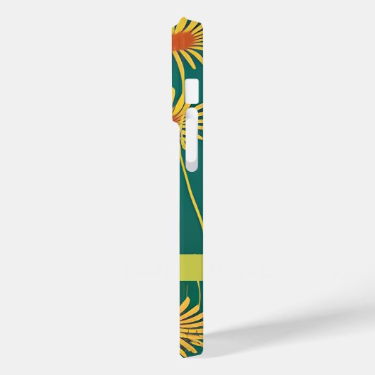 Gepersonaliseerde gele wilde bloemen Case-Mate iPhone case (Achterkant / Links)