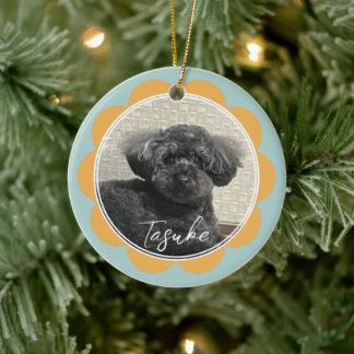 Gepersonaliseerde geliefde Bont Baby Bloem Keramisch Ornament
