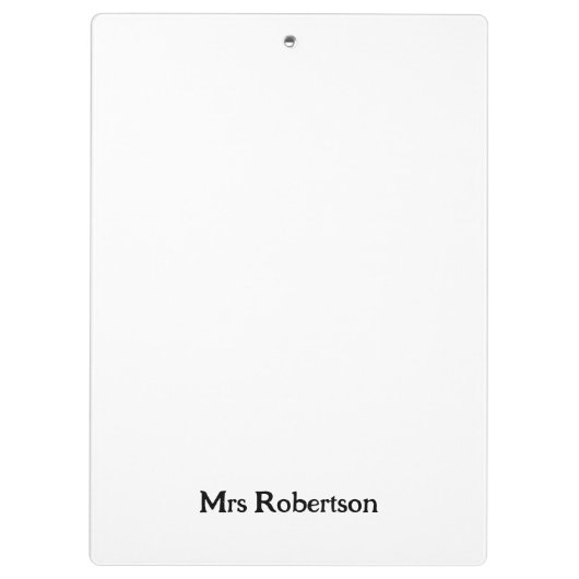 Gepersonaliseerde geloof retro leraar waardering klembord (Achterkant)