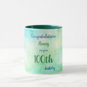 Gepersonaliseerde Gelukkige 100ste Verjaardag Mok (Midden)