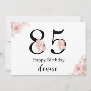 Gepersonaliseerde Gelukkige 85ste Verjaardag Kaart