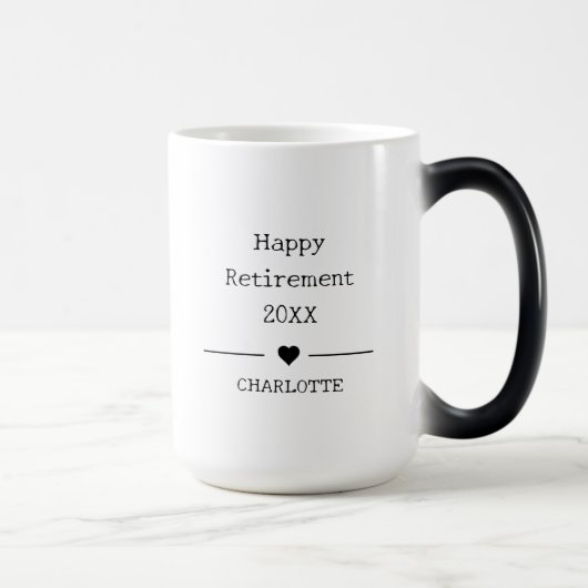 Gepersonaliseerde gelukkige pensionering officieel magische mok (Rechts)