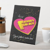 Gepersonaliseerde Gelukkige Vaderdag 2023 Reclamebord Met Voetstuk (Insitu)