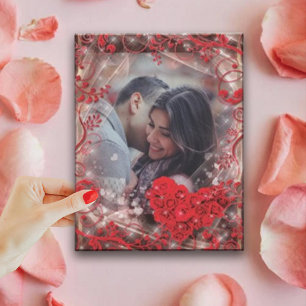 Gepersonaliseerde Gelukkige Valentijnsdag Foto Feestdagenkaart