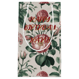 Gepersonaliseerde gelukkige verjaardagscadeau tas klein cadeauzakje