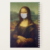 Gepersonaliseerde gemaskerde Mona Lisa Student Planner (Achterkant)