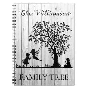 Gepersonaliseerde Genealogie Vintage Familiestambo Notitieboek