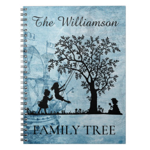 Gepersonaliseerde Genealogie Vintage Familiestambo Notitieboek
