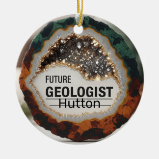 Gepersonaliseerde geoloog keramisch ornament