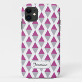 Gepersonaliseerde geometrische patroon iPhone 11 H Case-Mate iPhone Case (Achterkant)