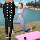 Gepersonaliseerde Gepersonaliseerd Kat Dier Zwart  Leggings