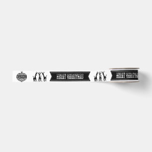 Gepersonaliseerde Gepersonaliseerd kerst Grosgrain Lint