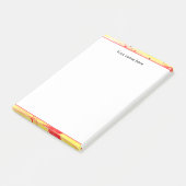 Gepersonaliseerde geschenken kleurrijke levendige post-it® notes (Schuin)