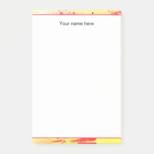 Gepersonaliseerde geschenken kleurrijke levendige post-it® notes (Voorkant)