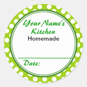 Gepersonaliseerde geschenken voor bakkers uw keuke ronde sticker