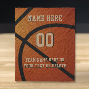 Gepersonaliseerde geschenkideeën voor basketbalsen fleece deken