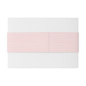 Gepersonaliseerde gestreepte monogram envelop buik uitnodigingen wikkel (Achterkant Voorbeeld)