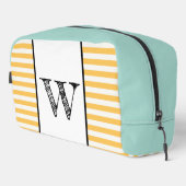 Gepersonaliseerde gestreepte tas met Aqua Trim (Rechterhoek)