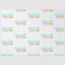 Gepersonaliseerde get well soon bericht floral whi