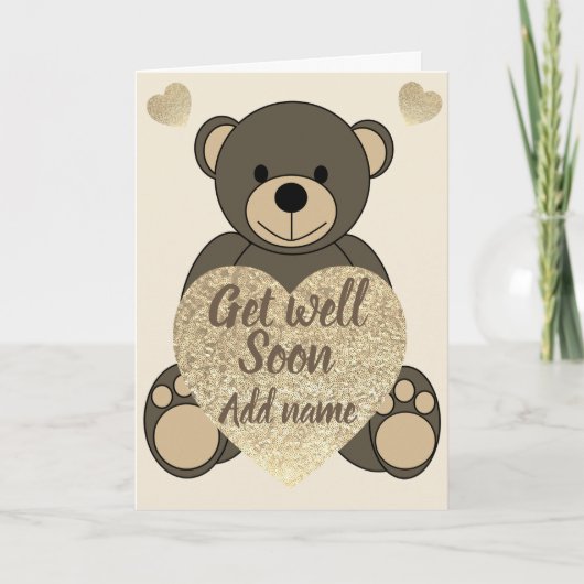  gepersonaliseerde Get Well Soon-kaart Kaart (Voorkant)