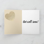  gepersonaliseerde Get Well Soon-kaart Kaart (Binnen)