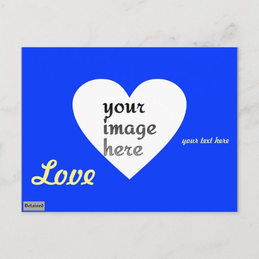 Gepersonaliseerde gevangene briefkaart (Voorkant)