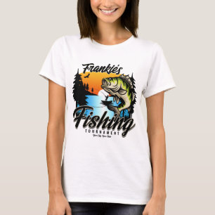 Gepersonaliseerde Geviste vissenforel T-shirt