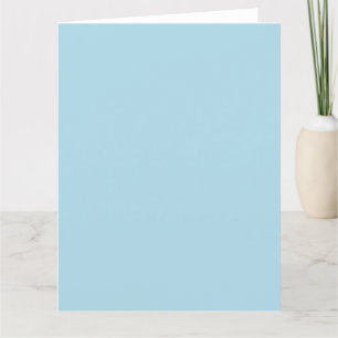 Gepersonaliseerde gevouwen dank u kaart-licht blau bedankkaart
