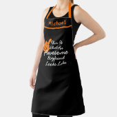 Gepersonaliseerde Geweldige Boyfriend Black Chef Schort (Insitu)