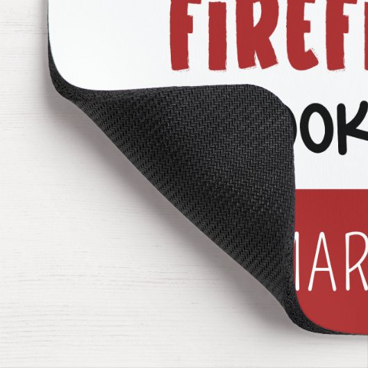 Gepersonaliseerde Geweldige brandweerman Grappige Muismat (Hoek)