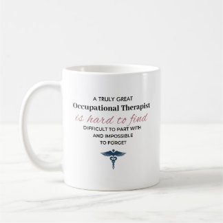 Gepersonaliseerde geweldige ergotherapeut quote koffiemok