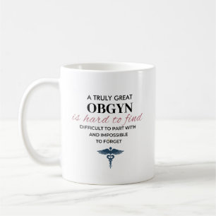 Gepersonaliseerde geweldige OBGYN-citaat Koffiemok