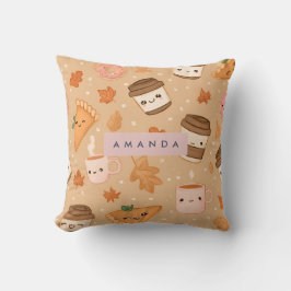 Gepersonaliseerde Gezellige Herfst Herfst Pompoen  Kussen