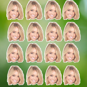 Gepersonaliseerde gezicht Confetti Sticker