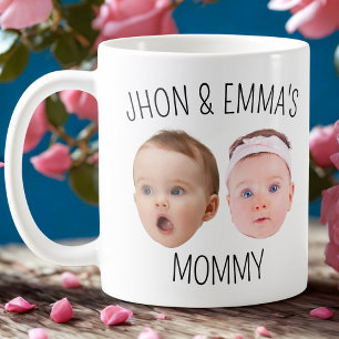 Gepersonaliseerde Gezichtsfoto Mok, Moederdag Gift Koffiemok