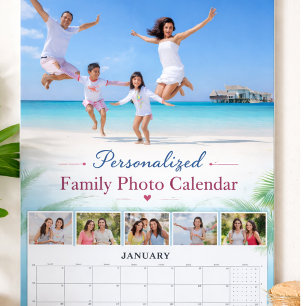 Gepersonaliseerde gezinsfotokalender Aangepaste af Kalender