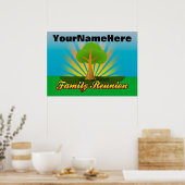 Gepersonaliseerde gezinshereniging poster (Keuken)