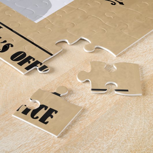 Gepersonaliseerde Gezochte Dood of Alive Jigzaag P Legpuzzel (Zijkant)